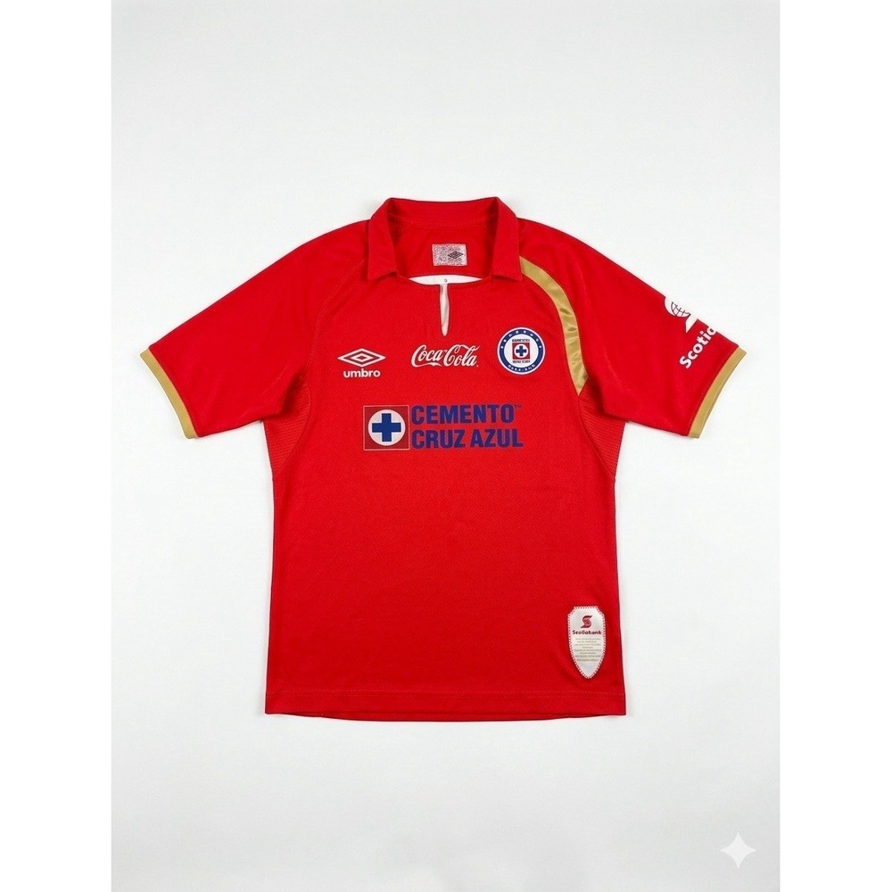 Vintage Umbro Cruz Azul Jersey Red Sz Small La Maquina Mexico 50th Anniversary